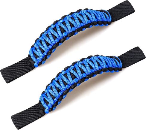BESTAOO Headrest Grab Handles, Universal Paracord Rear Seat Grab Handles & Safety Grip Handles for Jeep Wrangler Accessories, Ford Bronco 2021+, Trucks, SUV, Cars (Black) in Saudi Arabia
