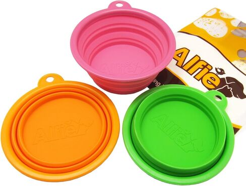 Alfie Pet - Set of 3 ROS Pet Expandable/Collapsible Travel Bowl - Size: 1.5 Cups in Kuwait