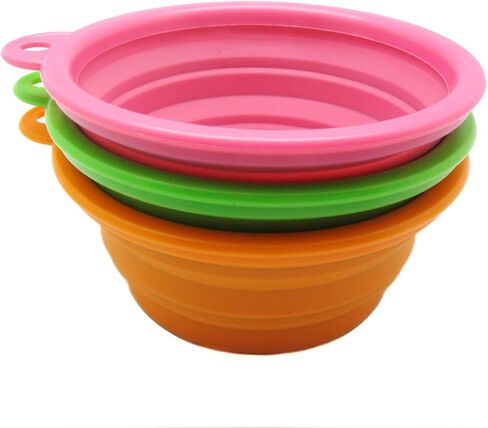 Alfie Pet - Set of 3 ROS Pet Expandable/Collapsible Travel Bowl - Size: 1.5 Cups in Kuwait
