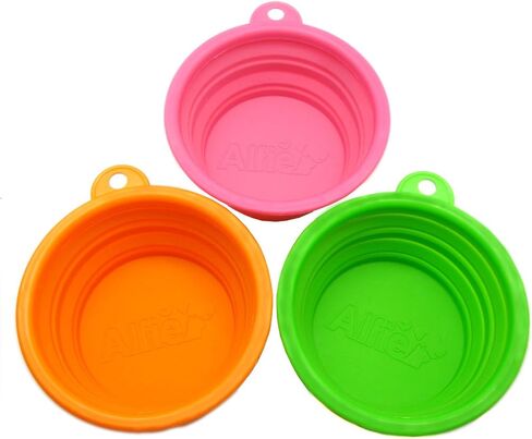 Alfie Pet - Set of 3 ROS Pet Expandable/Collapsible Travel Bowl - Size: 1.5 Cups in Kuwait