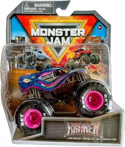 Monster Jam 2024 Official 1:64 Diecast Truck Series 34 World Finals Kraken in Saudi Arabia