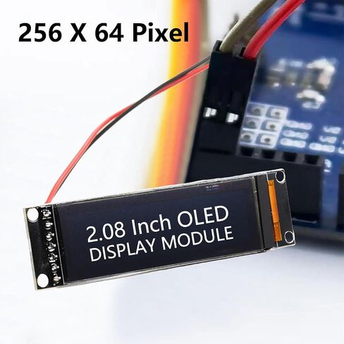 MELIFE 2.08 Inch OLED Display Module, SH1122 256x64 OLED Display Screen LCD Display SPI 7 Pin 4 Wires for Ar duino in Saudi Arabia