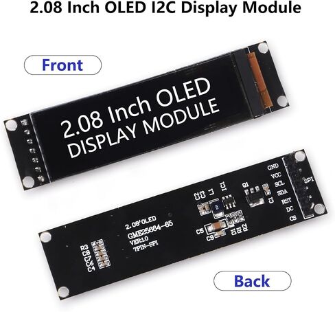 MELIFE 2.08 Inch OLED Display Module, SH1122 256x64 OLED Display Screen LCD Display SPI 7 Pin 4 Wires for Ar duino in Saudi Arabia