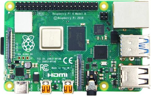 Raspberry Pi 4 8 ​​جيجابايت مع 4 مبددات حرارة نحاسية نقية 1.5 جيجا هرتز رباعي النواة Cortex-A72 64 بت مزدوج 4K عرض لاسلكي LAN 2.4 جيجا هرتز بلوتوث 5.0 (8 جيجابايت) in Kuwait