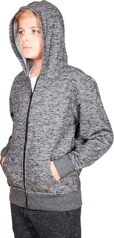 BROOKLYN ATHLETICS Boys' Fleece Hoodie Full Zip Active Hooded Sweatshirt in Saudi Arabia