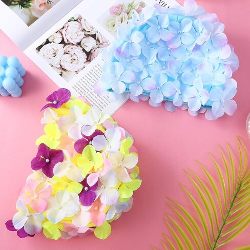 IMIKEYA Flower Swim Cap: Swimming Cap Comfortable Bathing Cap Swimming Hats Breathable Swimming Cap Petal Shower Caps Swim Hat for Women in Saudi Arabia