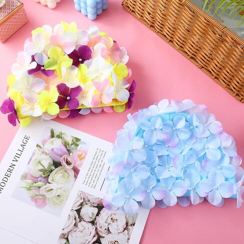 IMIKEYA Flower Swim Cap: Swimming Cap Comfortable Bathing Cap Swimming Hats Breathable Swimming Cap Petal Shower Caps Swim Hat for Women in Saudi Arabia