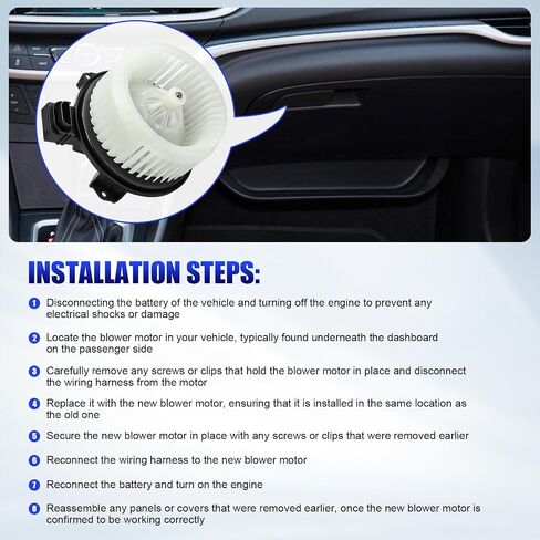 LCWRGS AC Heater Blower Motor with Fan Fits for 2007 2008 2009 2010 2011 2012 Toyota Yaris, 2008-2014 Scion xD HVAC Blower Motor Fan Replaces# 700235 8710352141 in Saudi Arabia
