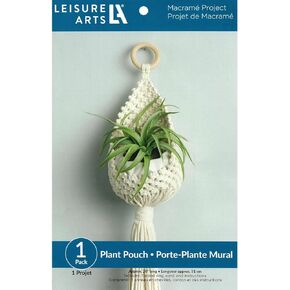 LEISURE ARTS Macrame Kit Mini Planter Set, DIY Plant Hanger Kit for Adults Beginners in Saudi Arabia