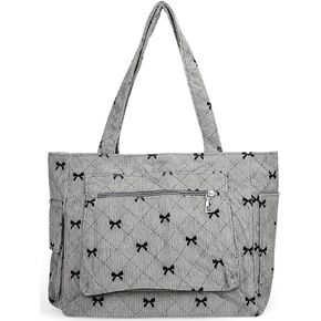 Canvas Tote Bag Stylish Brown Leopard Print Shoulder Bag Large Cppacity Handbags Lightweight Travel、Work Bags in Kuwait