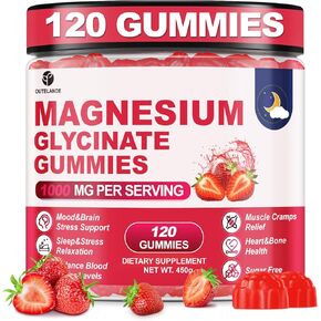 120 CT المغنيسيوم غليسينات جليسينات 1000 ملغ للنساء والرجال ، مكملات ماليت آند تاورات المغنيسيوم للنوم ، ودعم الجسم والاسترخاء ، وخالية من السكر ، ونكهة التوت ، وتوت العليق بلاك بيري. in Kuwait