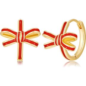 أقراط الخيزران أقراط 14 كيلو متر مطلي بالخيزران الصغيرة المغلقة in Kuwait