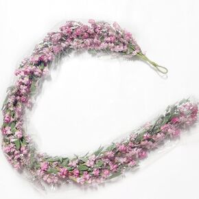 Artgar Flower Garland 6 Ft Spring/Summer Garland Floral Garland for Mantle All Year Round Paper Garland Decor for Indoor Outdoor Home Wedding Arch Porch Stairs Backdrop Year Round Decor (Blue Purple) in Kuwait