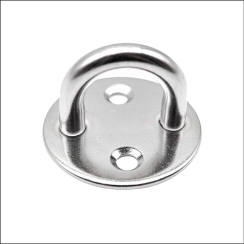 MARINE CITY 316 Grade Heavy Duty Stainless Steel Thick Ring Round Sail Shade Pad Eye Plate Boat Rigging for Marines – Boats – Ships – Yachts (Pack of 1) in Saudi Arabia