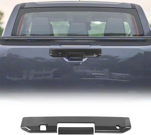 غطاء مقبض الباب الخلفي لفيلم Mitsubishi Triton & L200 2024 2025 الملحقات ، ABS خلفي الباب مقبض مقبض وعاء ملصق واقي (نمط ألياف الكربون) in Saudi Arabia