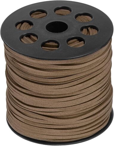 HARFINGTON Faux Suede Cord 2.4mm Microfiber Beading Thread 100 Yards/90M Crafting String for Jewelry Making Tassel Bracelet Necklace DIY, Lavender Purple in Saudi Arabia