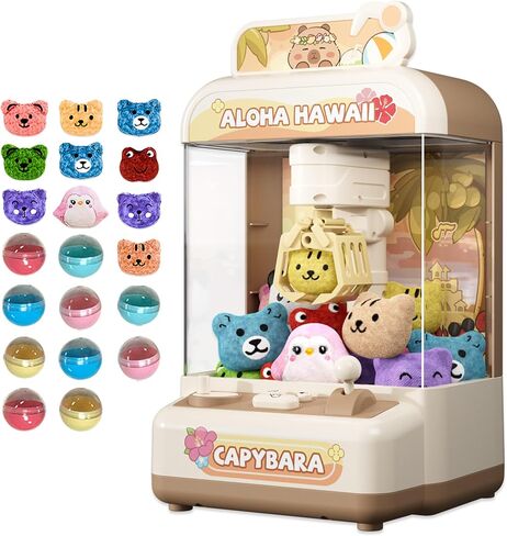 آلة Claw for Kids ، آلة بيع Capybara Mini لـ Age 3+ ، آلات Toy Claw مع جوائز أفخم ومسكنة للفتيات ، لعبة Candy Grabber Dispenser للأولاد ، هدايا أعياد الميلاد للأطفال من العمر 3-8 in Kuwait