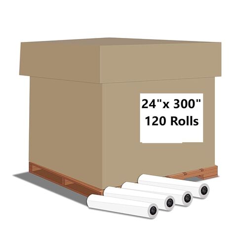 Wide Format Paper 24 x 150 CAD Bond Rolls 2" Core 20lb, Case | 4 Rolls in Kuwait