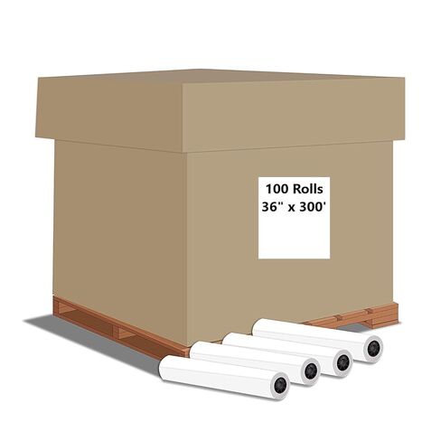 Wide Format Paper 24 x 150 CAD Bond Rolls 2" Core 20lb, Case | 4 Rolls in Kuwait