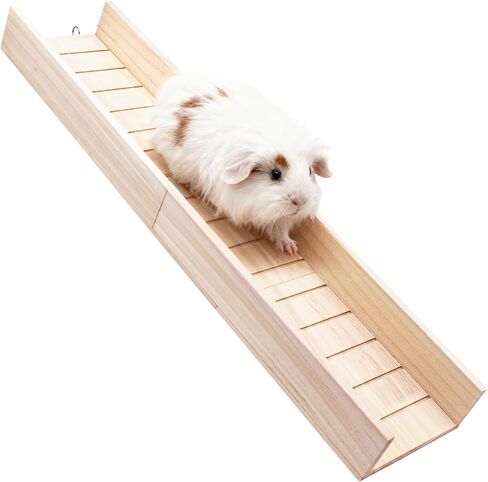 Wooden Guinea Pig Ramp for Cage, Hamster Platform, Hamster Ladder Toys, Bridge Accessories for Guinea Pig Cage, Cage Accessories for Guinea Pig, Hamster, Rats, Chinchillas, Squirrels in Saudi Arabia