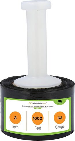 Mini Stretch Wrap for packing with Handles, 18 Pack, 3 Inch x 1000 Feet, 63 Gauge, Strong Plastic Wrap for Securely Wrapping Items During Storage or Transport in Saudi Arabia