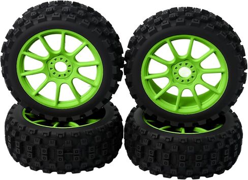Buggy Rubber Tires Tyre 17mm Hex for Arrma 1/8 Talion 6S BLX,Typhon 6S BLX in Saudi Arabia