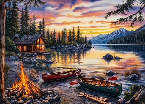 Beautiful Cottage Jigsaw Puzzles 1000 Pieces for Adults Quaint Church 1000 Piece Jigsaw Puzzles for Adults in Saudi Arabia
