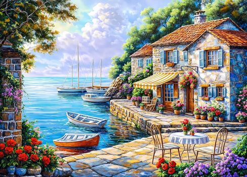 Beautiful Cottage Jigsaw Puzzles 1000 Pieces for Adults Quaint Church 1000 Piece Jigsaw Puzzles for Adults in Saudi Arabia