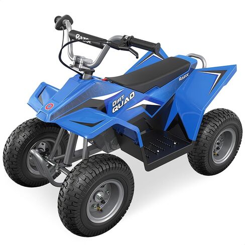 Razor Dirt Quad - 24V Electric 4-Wheeler ATV - Twist-Grip Variable-Speed Acceleration Control, Hand-Operated Disc Brake, 12" Knobby Air-Filled Tires in Saudi Arabia
