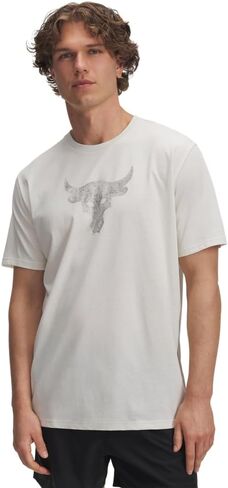 Under Armour UA PJT ROCK BRAHMA BULL SS Men's Training T-Shirt, Black Ivory, Large in Kuwait