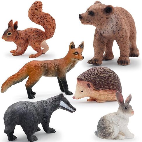 Gemini&Genius 10Pcs Bug Toys for Kids, Woodland Animals, Insect Figurines, Cicada, Ladybird, Mosquito, Bee, Dragonfly, Caterpillar, Spider, Butterfly, Phyllium, Samia Cynthia Animal Toy Gifts for Kids in Saudi Arabia