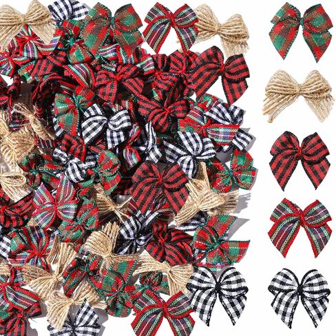 YGDZ Mini Bows, 100PCS 1" Small Ribbon Bows for Craft, 20 Colors Tiny Satin Bows for DIY Cheer Pins, Wooden Clothes Pins, Balloons, Cake, Party Decor in Saudi Arabia