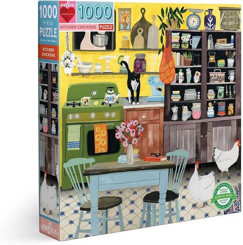 قطعة EEBOO وحب المطبخ الأزرق 1000 قطعة مربع اللغز/الأعمار 14+ (PZTBUK) in Kuwait
