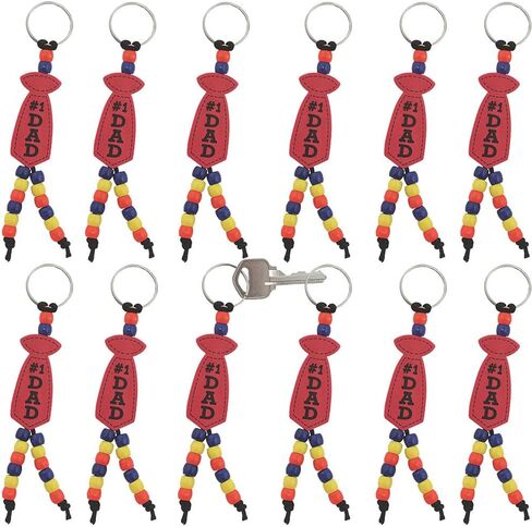 Father's Day Beaded Keychain Craft Kit -12 - Crafts for Kids and Fun Home Activities in Saudi Arabia