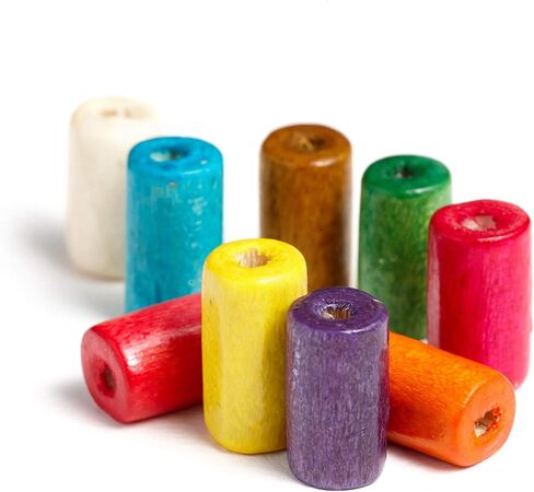 1000 Multicolor Round Rondelle Disc Wood Beads 10mm x 4mm with 3.2mm Hole in Kuwait