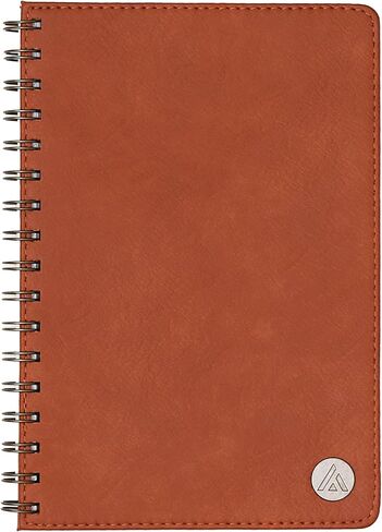 Blue Sky Asmbld Non Dracted Book ، 160 صفحة ، 5.75 "× 8.5" ، سلامة الأسلاك ، غطاء تان ، صفحات مبطنة ، متينة ، مثالية للمكتب ، المنزل ، المدرسة ، المجلات (براون) in Kuwait