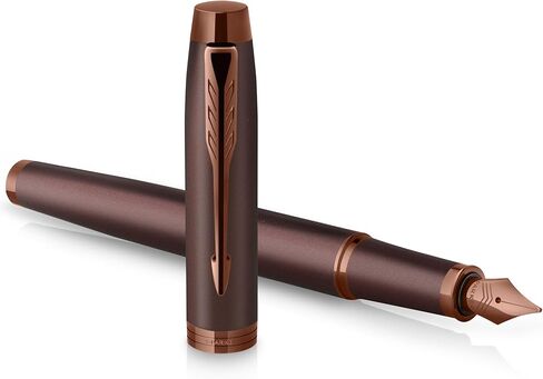 PARKER IM Monochrome Fountain Pen | Burgundy Finish and Trims | Fine Point | Blue Ink | Gift Box in Saudi Arabia