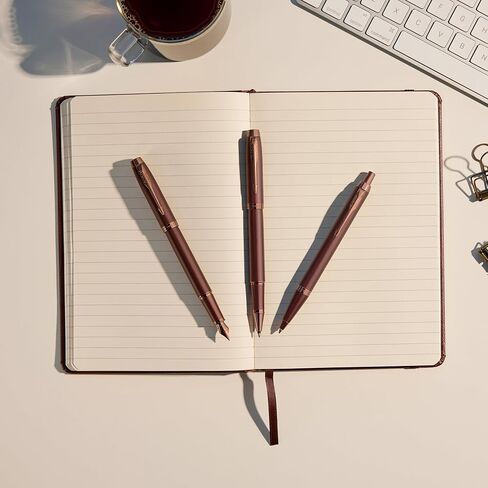 PARKER IM Monochrome Fountain Pen | Burgundy Finish and Trims | Fine Point | Blue Ink | Gift Box in Saudi Arabia