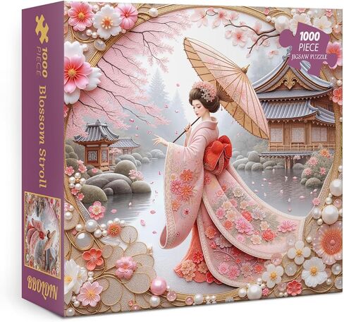 Crystal Elephant Puzzles for Adults 1000 Pieces, Cute Animal Flower Jigsaw Puzzles, Art Pretty Floral Puzzles in Saudi Arabia