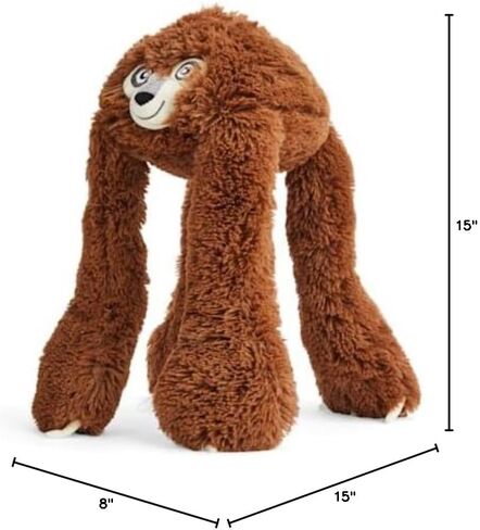Leaps & Bounds Brown Long-Limb Sloth Dog Toy in Kuwait