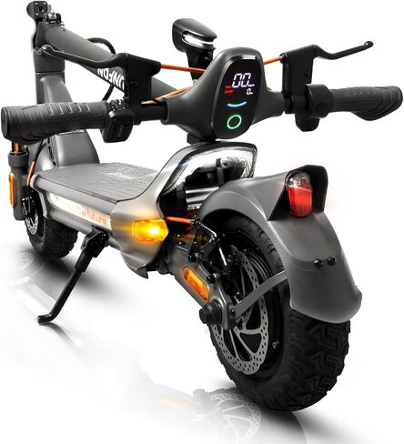 RZ800 Scooter Electric ، يصل إلى 31 ميل في الساعة ، و 50 ميلًا على المدى ، ومحرك 1200 واط ، ومكابح قرصية مزدوجة مع النورات ، وترميح المعلقات الكاملة الكبار الكبار مع التطبيق مع التطبيق in Saudi Arabia