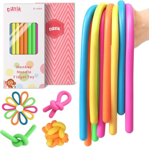 10 حزمة ألعاب التوحد الحسية للأطفال - سلاسل حسية ملونة للأطفال المصابين بالتوحد واضطراب فرط الحركة ونقص الانتباه والقلق - ألعاب حسية متينة في صندوق الهدايا للبنين والبنات ، وسفر وسائل الفصول الدراسية - سلسة in Kuwait