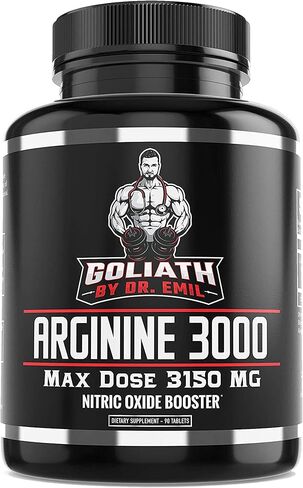 Dr. Emil's ARGININE Plus - L Arginine + L Citrulline - 2500 MG High Dose NO Booster Tablets - Nitric Oxide Supplement for Vascularity and Heart Health (Arginine AAKG and Citrulline Malate 2:1) in Saudi Arabia