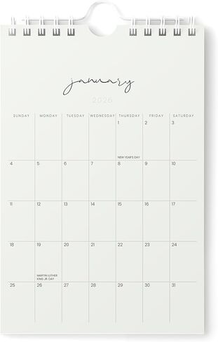 Karto Mini Wall Calendar 2025-2026 - Vertical 6x9 inch July 2025 to December 2026 - Small, Versatile, and Easy Planning with the Aesthetic Desk Monthly Calendar - Cursive Beige in Saudi Arabia