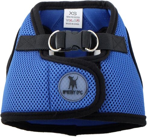 The Worthy Dog Sidekick Harness with Comfy Padded Mesh Velcro Adjustable, Outdoor, Easy Walk Vest - XS, Pink in Saudi Arabia