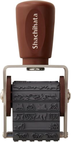 Shachihata NRD-13A2 Rotating Decorative Stamp, Cat in Saudi Arabia