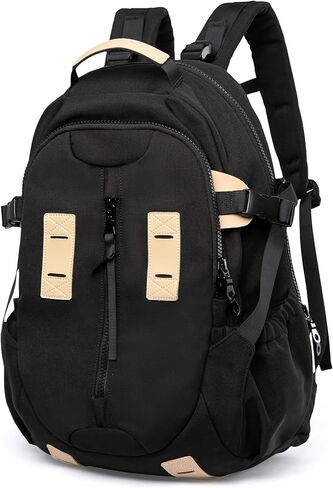 Travel Backpack for Men Women, Fits 15 Inch Laptop, Carry On Daypacks Backpacks Lightweight Hiking Backpack for Casual, Outdoor, Travel, Daily (Black) in Saudi Arabia