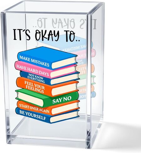 Be Joyful in Hope, Patient in Affliction Romans 12:12 Acrylic Cosmetic Pencil Pen Holder Cup, Christian Verse Pen Holder Cup, Christian Gifts for Women Boss Friend Teacher in Saudi Arabia