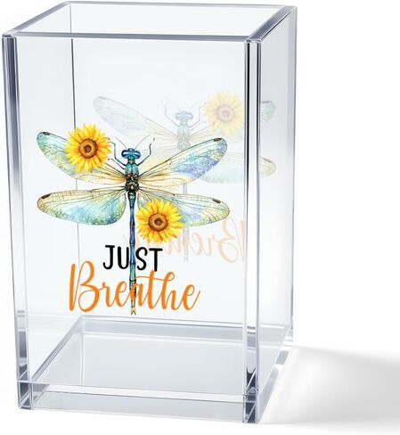 Be Joyful in Hope, Patient in Affliction Romans 12:12 Acrylic Cosmetic Pencil Pen Holder Cup, Christian Verse Pen Holder Cup, Christian Gifts for Women Boss Friend Teacher in Saudi Arabia