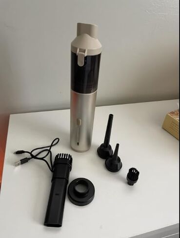 NEVERLAND Portable Cordless Car Vacuum, 20000Pa High Power Handheld Vacuum Cleaner for Car, Office Desk, Keyboards, Blowing & Inflating 4-in-1 Mini Vacuum Cleaner, Metal Body, 40min Runtime in Saudi Arabia
